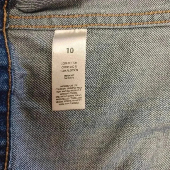 OshKosh B’gosh Denim Jean Jacket Size 10 - Picture 6 of 8